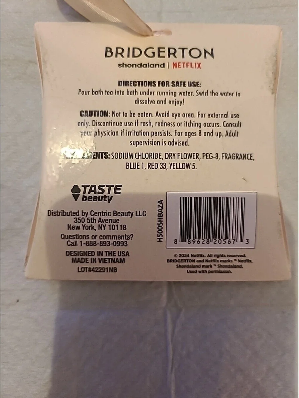 Bridgerton Soothing Bath Tea set of 3 new lavender rose chamomile new